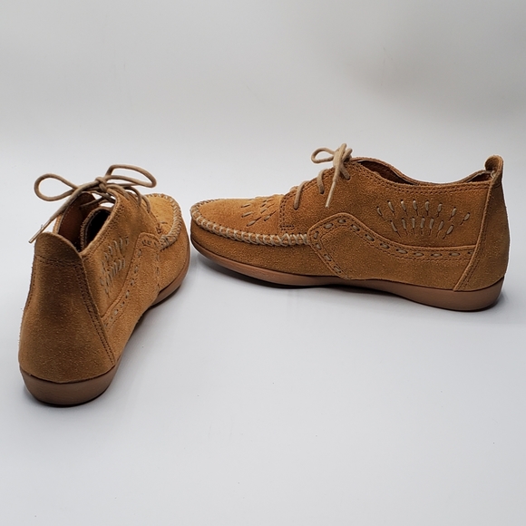 Minnetonka suede leather lace up moccasin size 5 - Picture 9 of 14